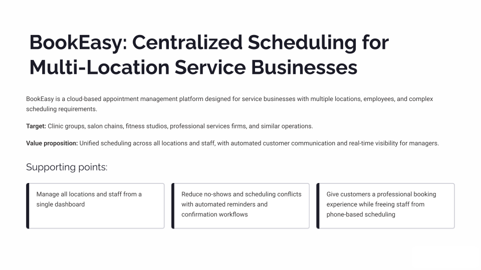 Pitch deck slide 1 of 5